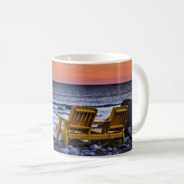 Uppmjukning vid havet kaffemugg (Framsida höger)