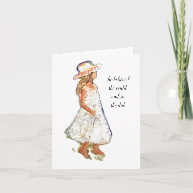 Uppmuntra anteckning tack kort (Framsida)