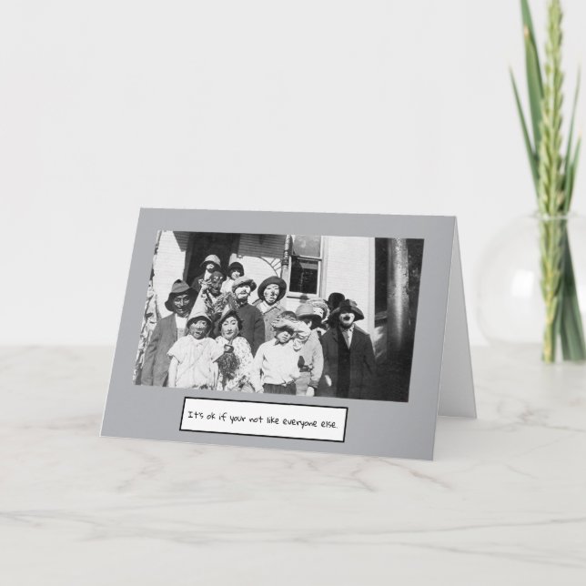 Uppmuntra att det är okej att vara annorlunda kort (Framsida)