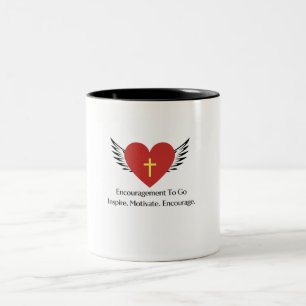 "Uppmuntra att gå" Logotyp Mugg