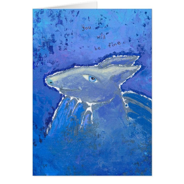 Uppmuntra bältdjurförutsägelseKONST Hälsningskort (Framsidan)