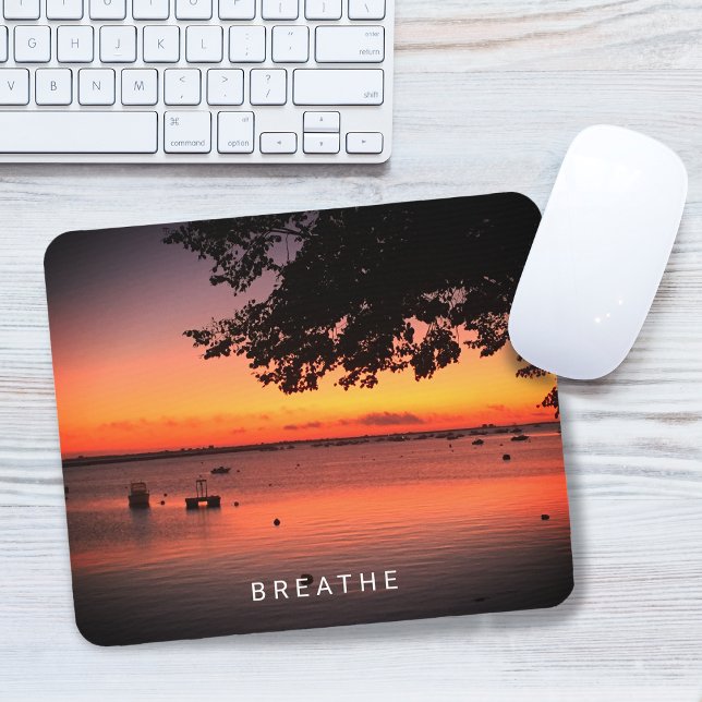 Uppmuntra Breathe SKAPA ditt eget foto Musmatta (Encouragement Breathe ADD YOUR Photo Mouse Pad)