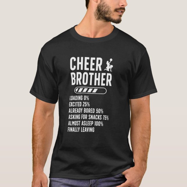 Uppmuntra Bror Cheerleading Bro Rollig Cheerleader T Shirt (Framsida)