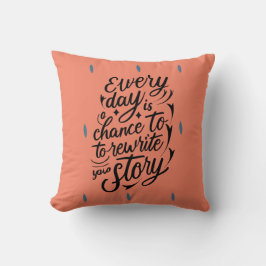 Uppmuntra dig att tro på din egen meddelandedesign kudde