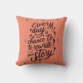 Uppmuntra dig att tro på din egen meddelandedesign kudde