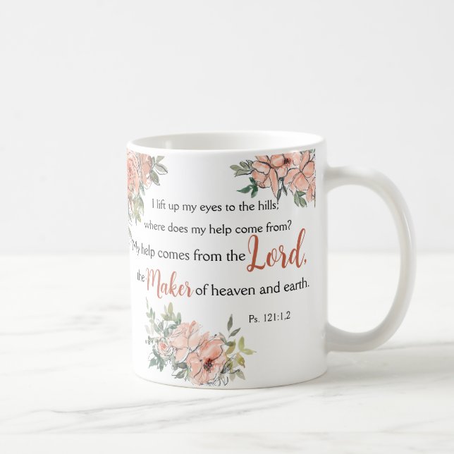 Uppmuntra dubbelsidig visning med vattenfärgsdesig kaffemugg (Höger)