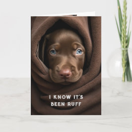 Uppmuntra/få bra chokladlampa-Hund Kort