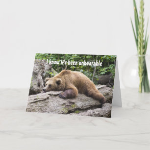 Uppmuntra/få bra kute Bear Animal Kort