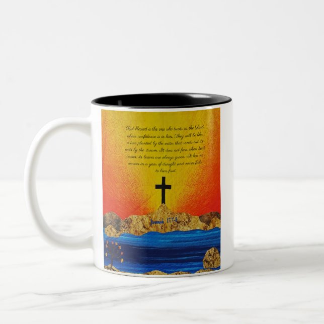 Uppmuntra Faith Coffee Mugg (Vänster)