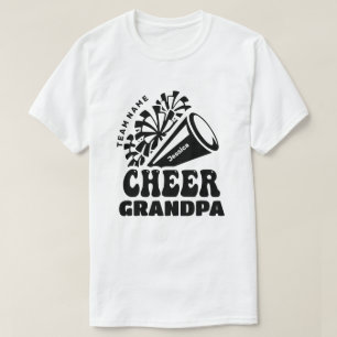 Uppmuntra farfar med anpassat lagnamn och barnets  t shirt