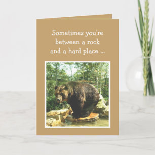 Uppmuntra Högernas val Roligt Bear Kort