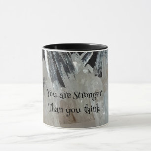 Uppmuntra inspirationshöjdskartz mugg