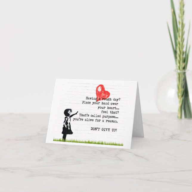 Uppmuntra inte citattecken för Ge Kort (Framsida)