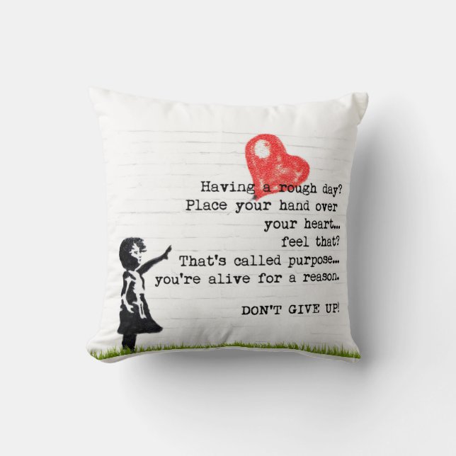 Uppmuntra inte Ge med kushion Kudde (Framsida)