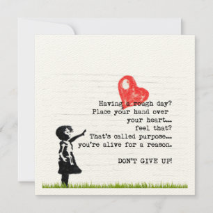 Uppmuntra inte psykisk hälsa med Ge uppåt Kort