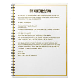 Uppmuntra Journal Anteckningsbok