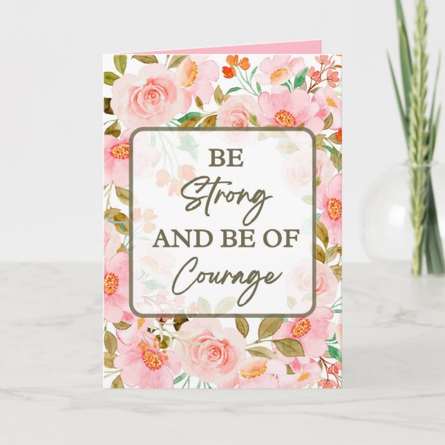 Uppmuntra kort för svåra tider, t.ex. sjukdom (Framsida)