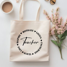 Uppmuntra lärarpresenten från Teach Kärlek Inspire Tygkasse