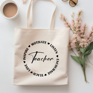 Uppmuntra lärarpresenten från Teach Kärlek Inspire Tygkasse