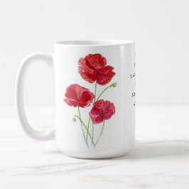 Uppmuntra Lomise Scripture Isaiah Poppy Garden Mugg