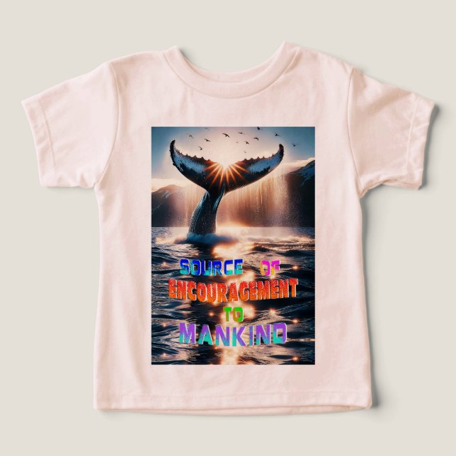 Uppmuntra mänskligheten t shirt (Design Framsida)