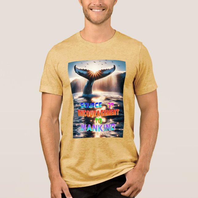 Uppmuntra mänskligheten t shirt (Framsida)