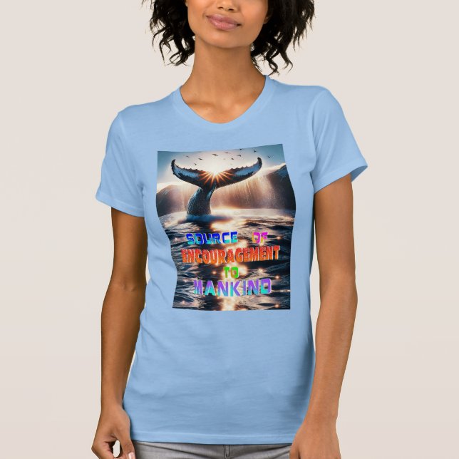 Uppmuntra mänskligheten t shirt (Framsida)