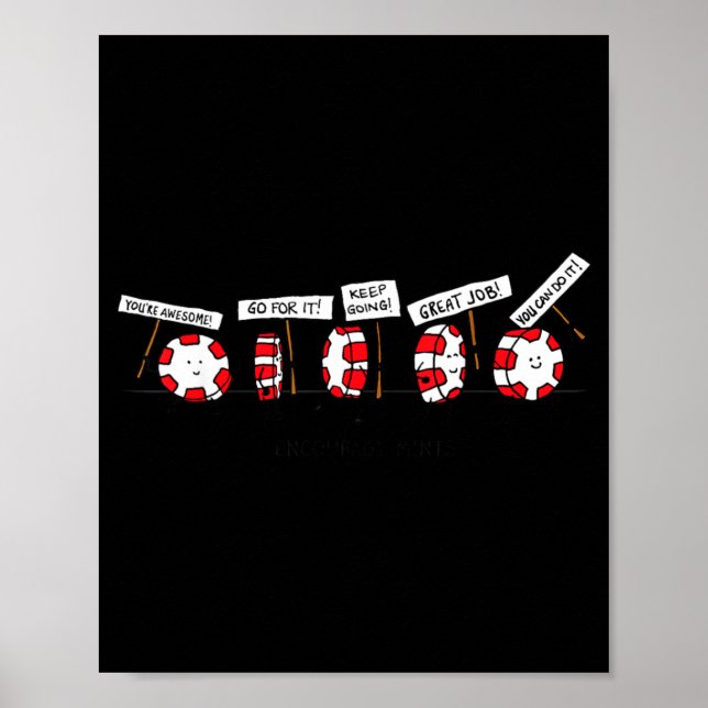 Uppmuntra Mints marscherar - Rolig Pepparmynta Poster (Framsidan)