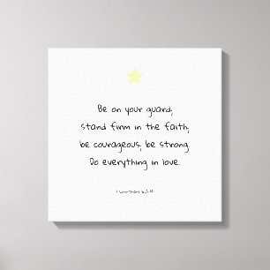 Uppmuntra Motivational Faith Bible Verse Quote Canvastryck