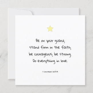 Uppmuntra Motivational Faith Bible Verse Quote Julkort