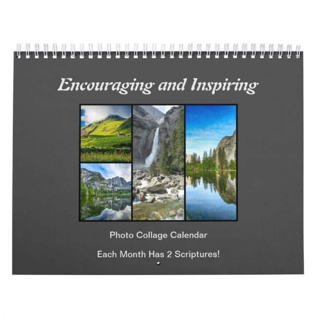 Uppmuntra och inspirera Collage Scripture Kalender (Omslag)