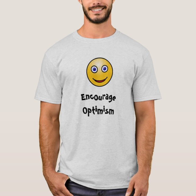 Uppmuntra optimism tee shirt (Framsida)
