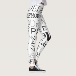 Uppmuntra Ord Collage Leggings