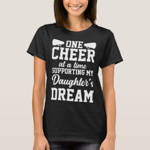 Uppmuntra Pappa Cheerleading Cheerleader Stöd Dott T Shirt