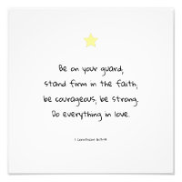 Uppmuntra Poster av Motivational Faith Bible Quote