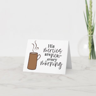 Uppmuntra religiösa Bible Verse Coffee Card Tack Kort