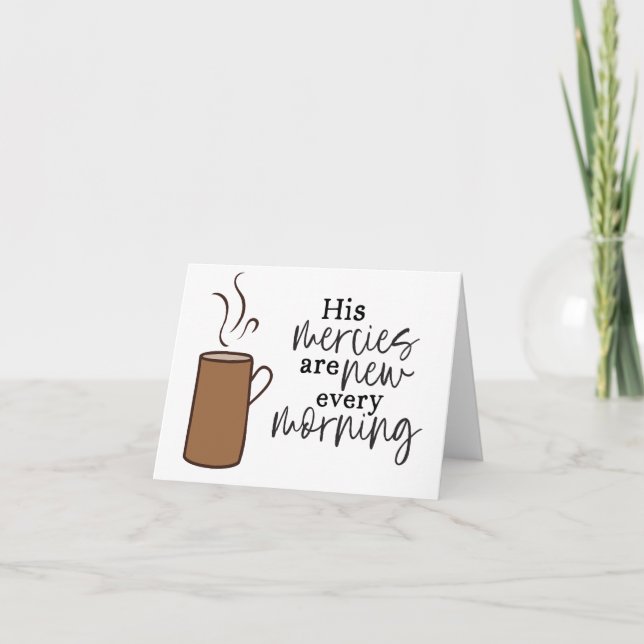 Uppmuntra religiösa Bible Verse Coffee Card Tack Kort (Framsida)