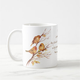 Uppmuntra Scripture Matthew 6:26, fåglar Mugg