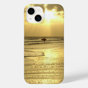 Uppmuntra stranden vid Sunset iphone case