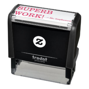 Uppmuntra "SUPERB WORK!" Frimärke Självfärgande Stämpel