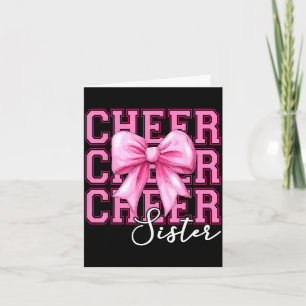 Uppmuntra syster cheerleader coquette bow syster kort