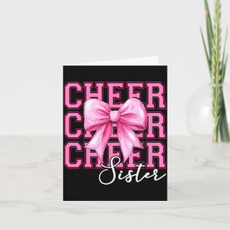 Uppmuntra syster cheerleader coquette bow syster kort