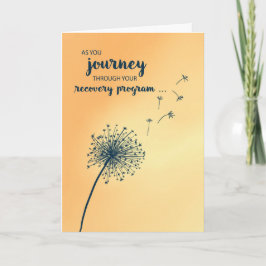 Uppmuntra till 12-stegs Recovery Dandelion Kort