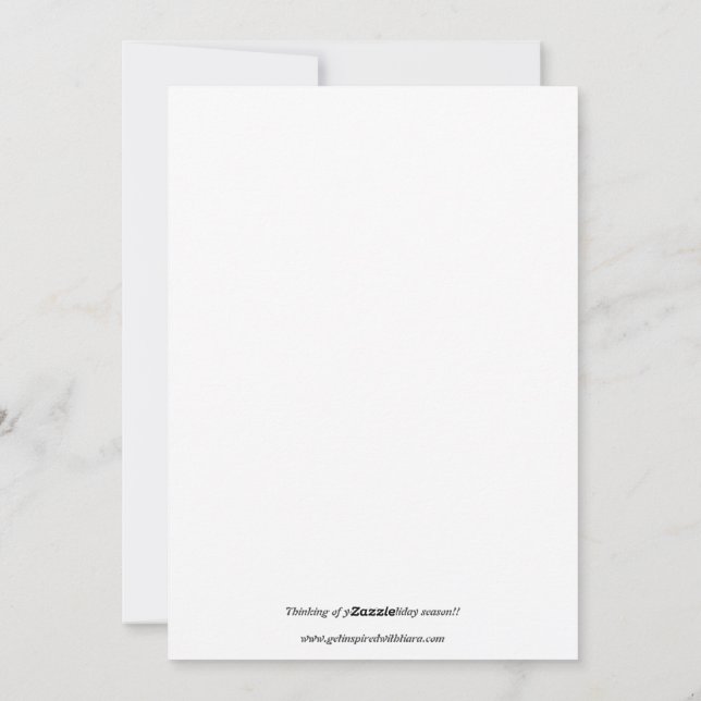 Uppmuntra vänner under Helgdagarna Julkort (Baksida)