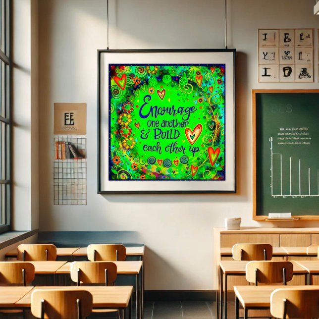 Uppmuntra varandra att studera offertstimulans poster (Skapare uppladdad)