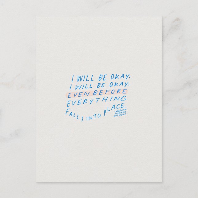 Uppmuntra vykort för offerter (Framsida)