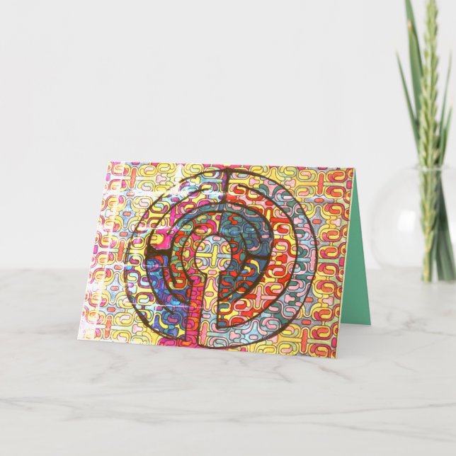 Uppmuntran att tänka på ditt kort - Br Labyrint (Framsida)