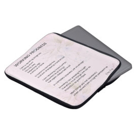 Uppmuntran av arbetsförlopp - uppbyggnad av Dikt Laptop Fodral