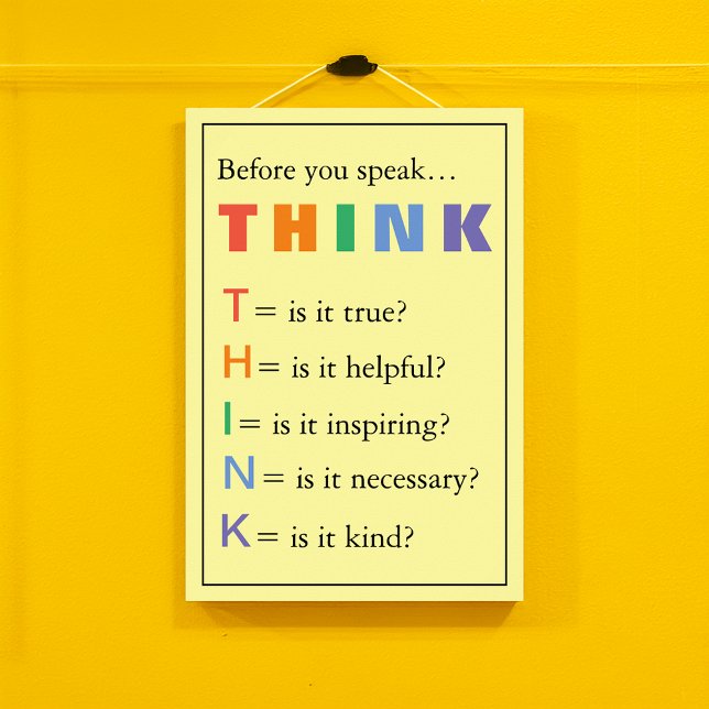 Uppmuntran av tänka Lärare Classroom Poster (THINK Teachers Classroom Encouragement Poster)