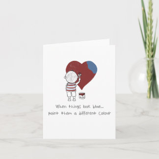 Uppmuntran bara för att du har ett sött hälsningsk kort